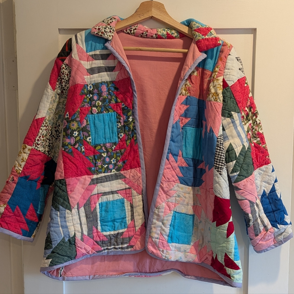 Vintage 1930s Patchwork Quilt Jacket